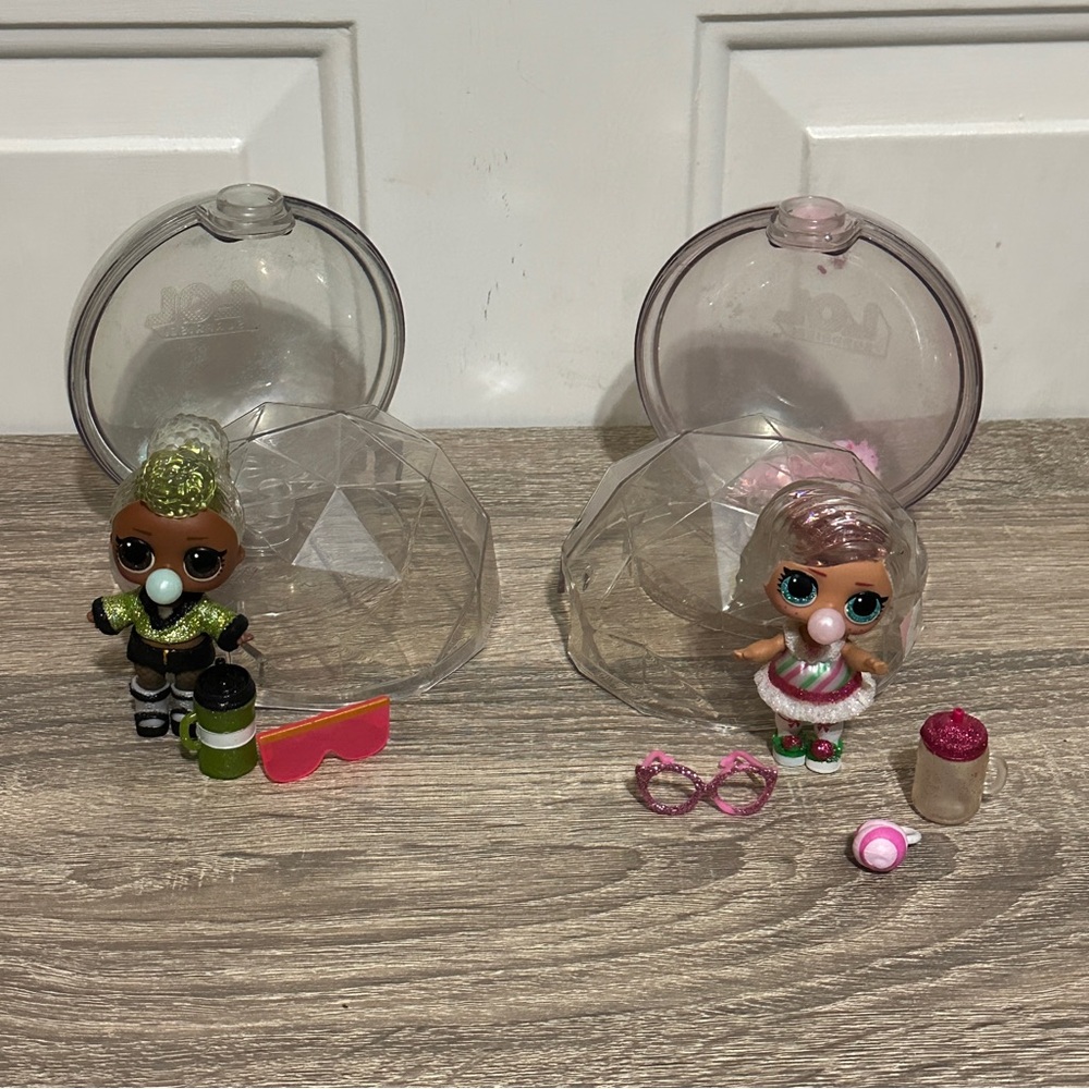 Lol Surprise Mini Doll Winter Disco Glitter Globe Bold BB Ice Skater Set Lot‎